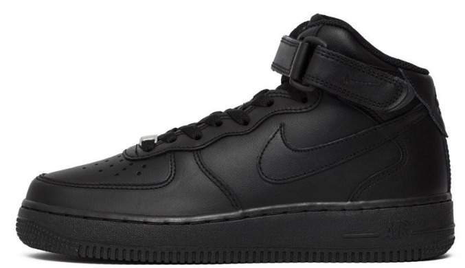 Оригинальные кроссовки Nike Air Force 1 Mid 07 "All Black" (315123-001), EUR 43