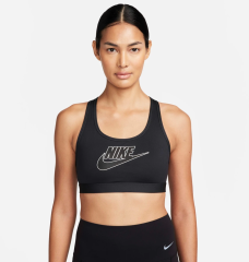 Топ женский Nike Swsh Med Spt Futura Bra (FB4080-010)